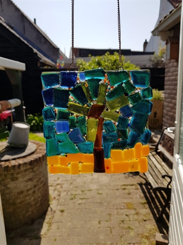 Glazen zonnevanger maken
