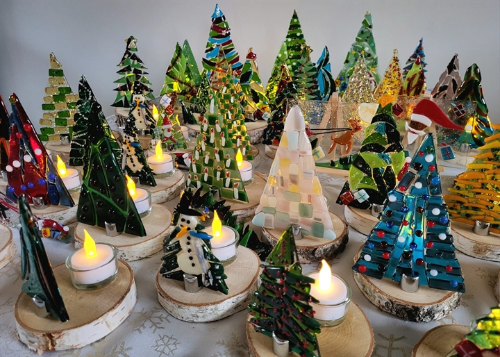 Kerstboom van glas